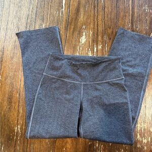 lululemon Gray Herringbone Capris NWOT